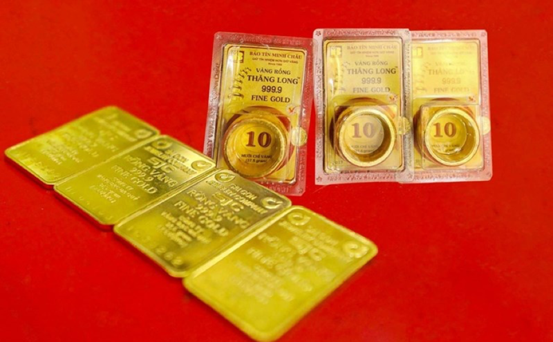 Biến động giá vàng miếng SJC